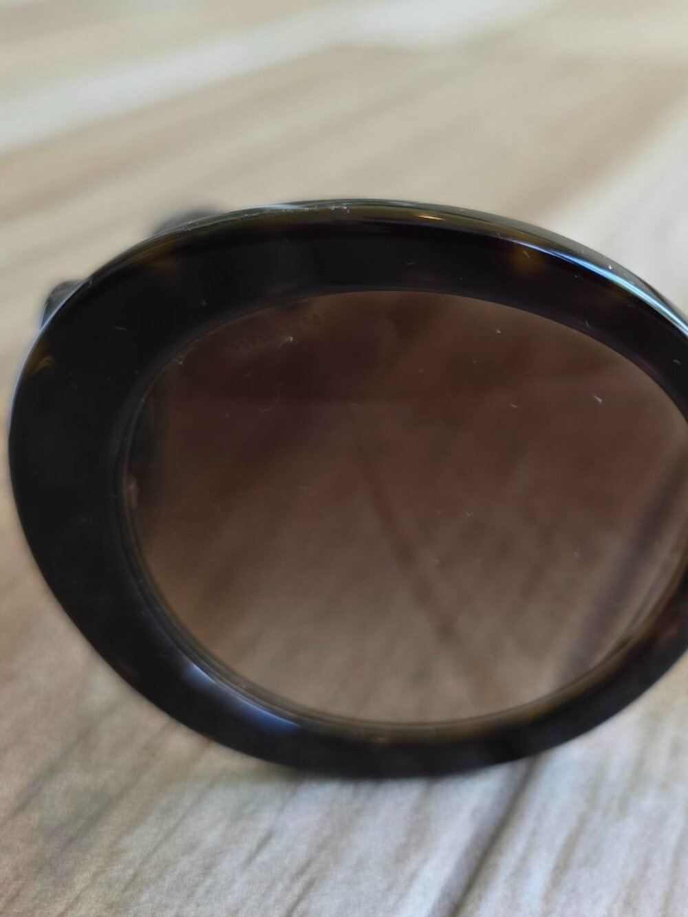 Prada SPR Minimal Baroque Oversize Round tortoise Sunglasses - Picture 3 of 7